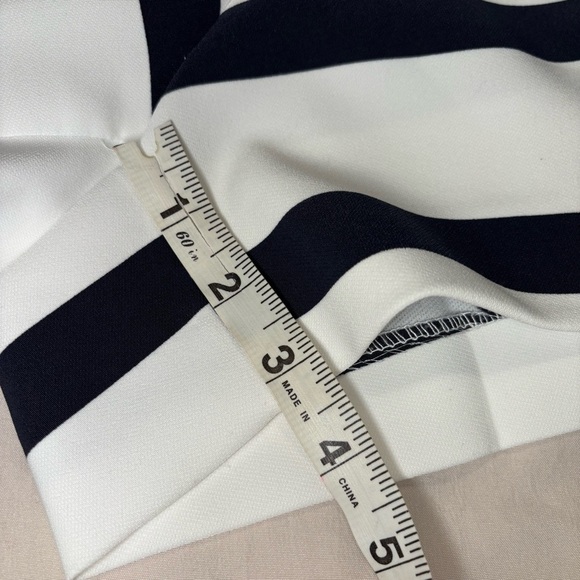 Zara Navy and White Striped Bermuda Shorts - Picture 8 of 8